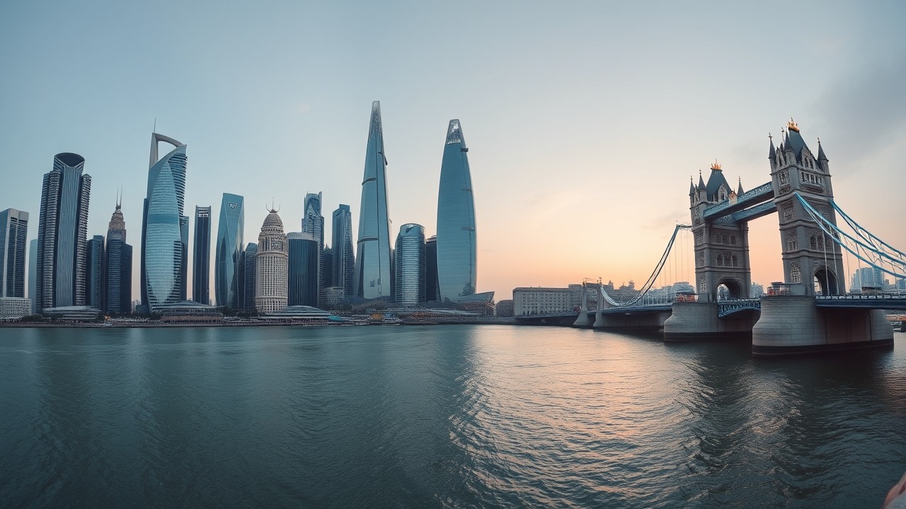 Dubai vs London skyline comparison