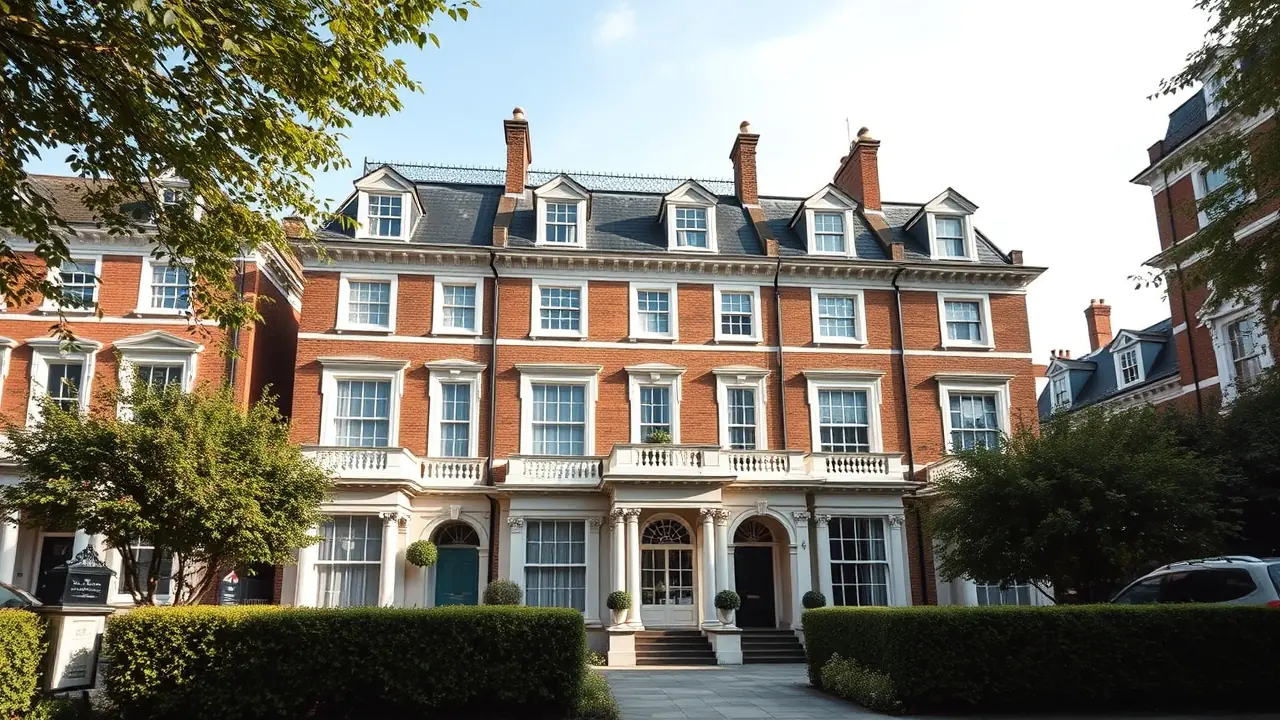 Traditionelle viktorianische Architektur Londons