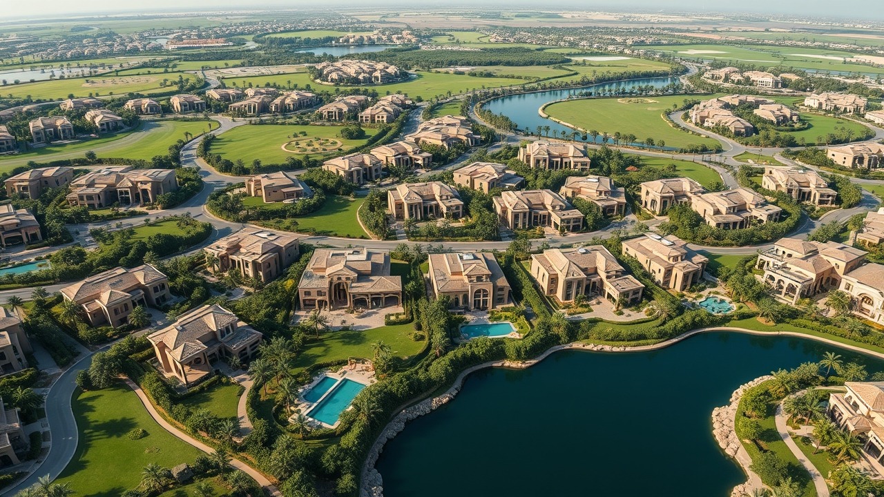 Dubai green community luxury villas
