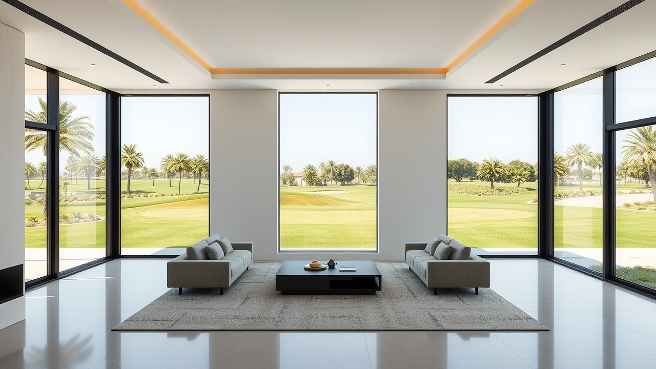 Modern villa interior design Dubai Hills Estate