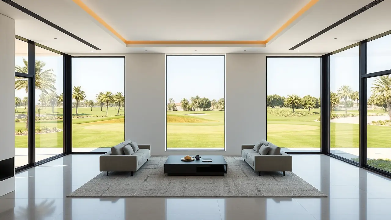 Diseño interior de villa moderna en Dubai Hills Estate