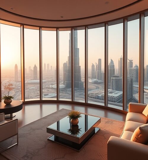 Luxury Dubai apartment with Burj Khalifa view