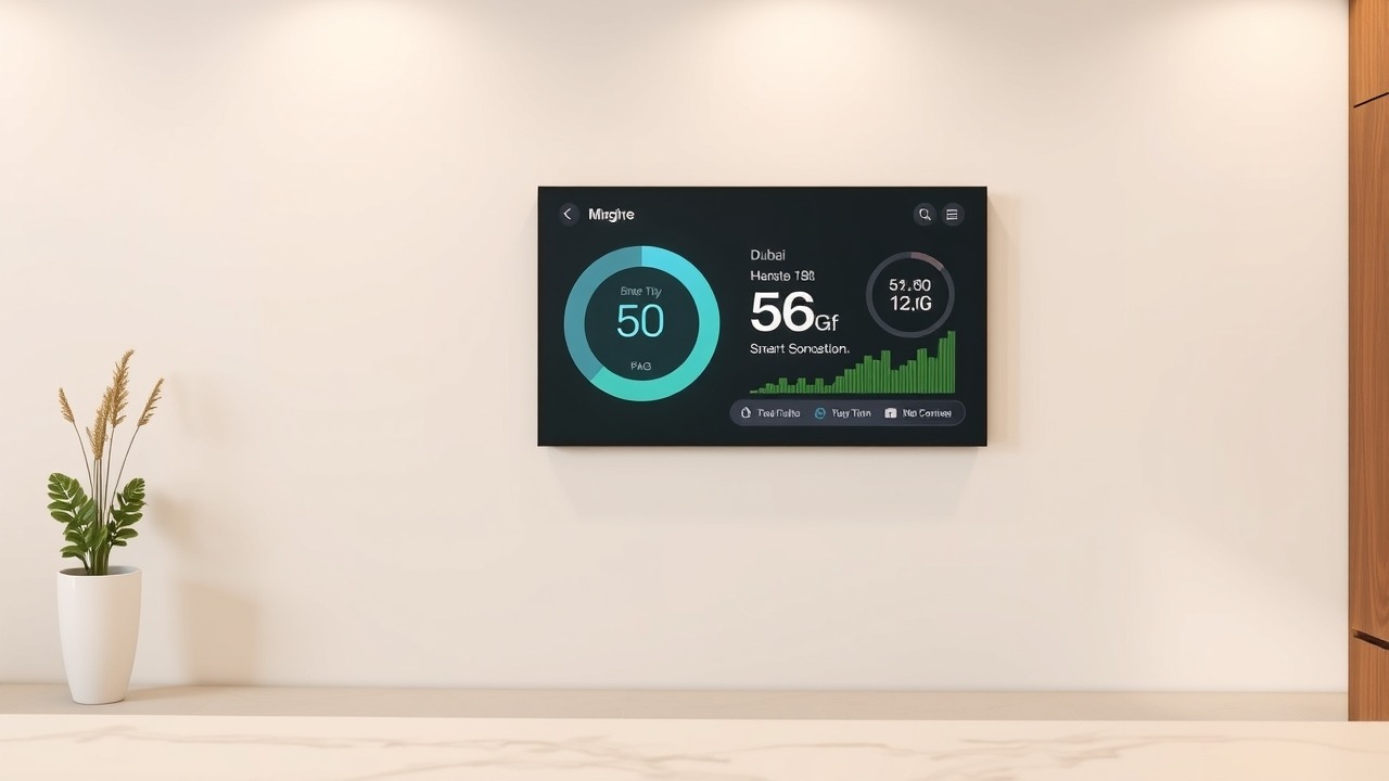 Smart home technology in a 2026 Dubai apartment