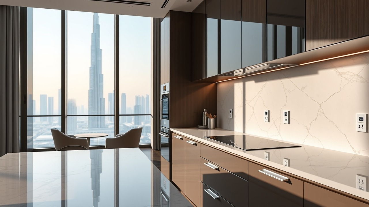 Smart home interior Dubai luxury apartment