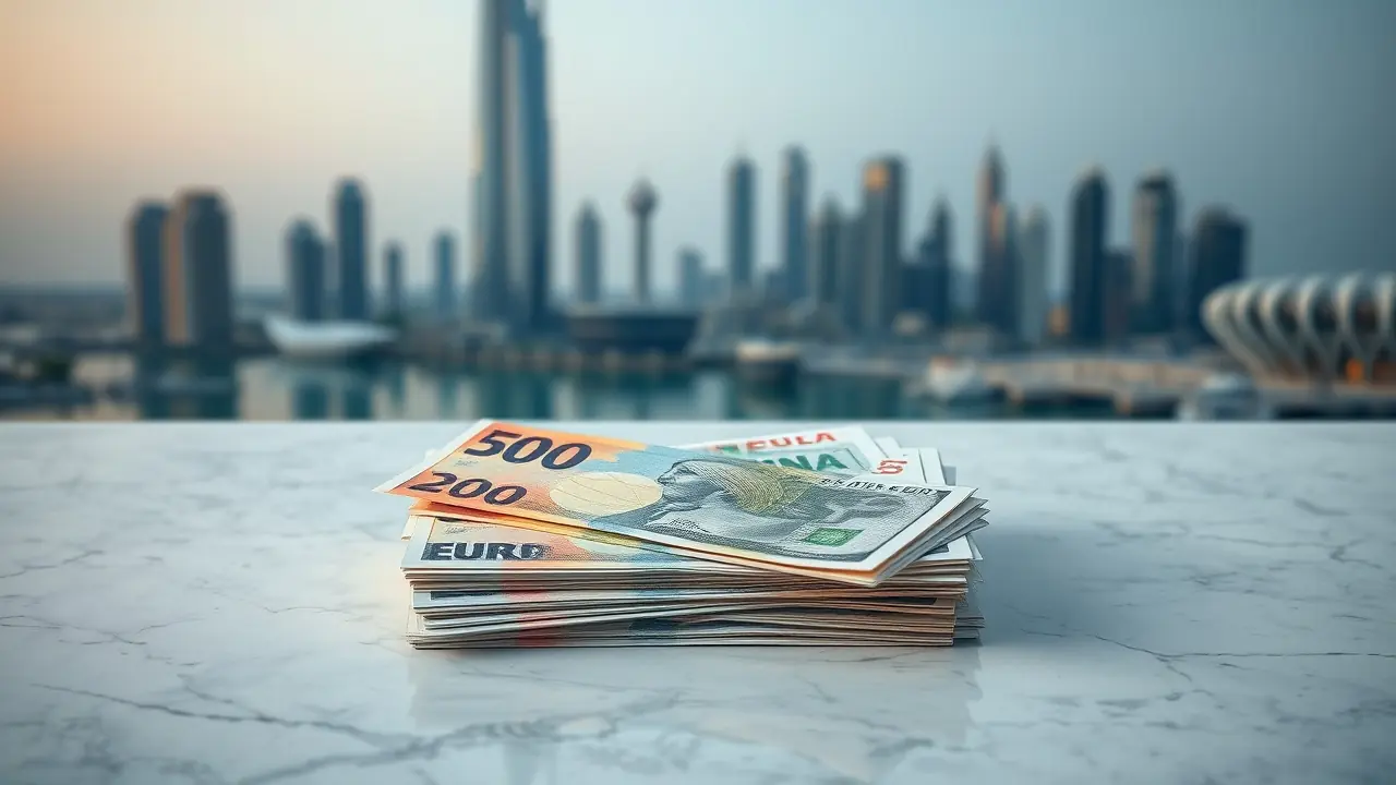Moneda internacional y concepto de inversión en Dubái