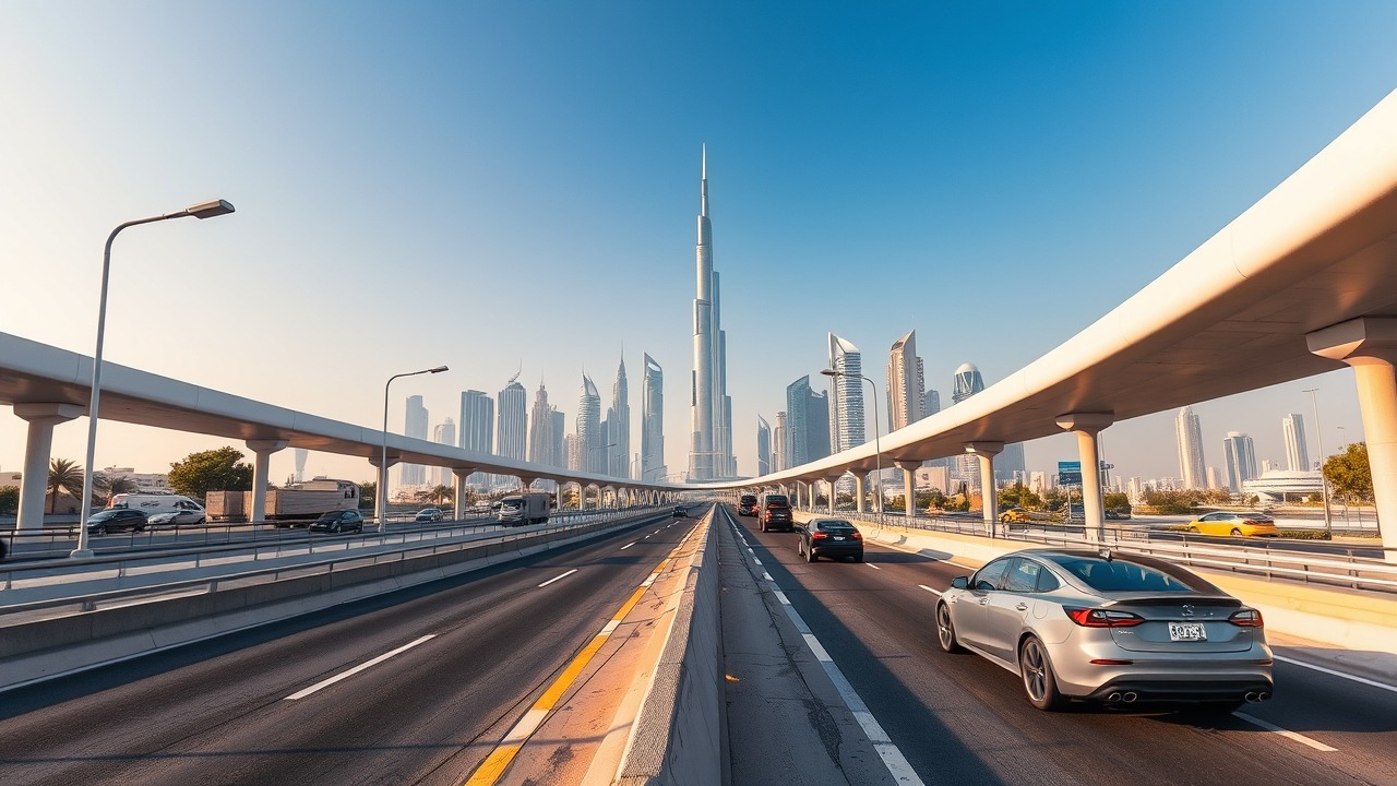 Infrastructure and highway connectivity in Dubai