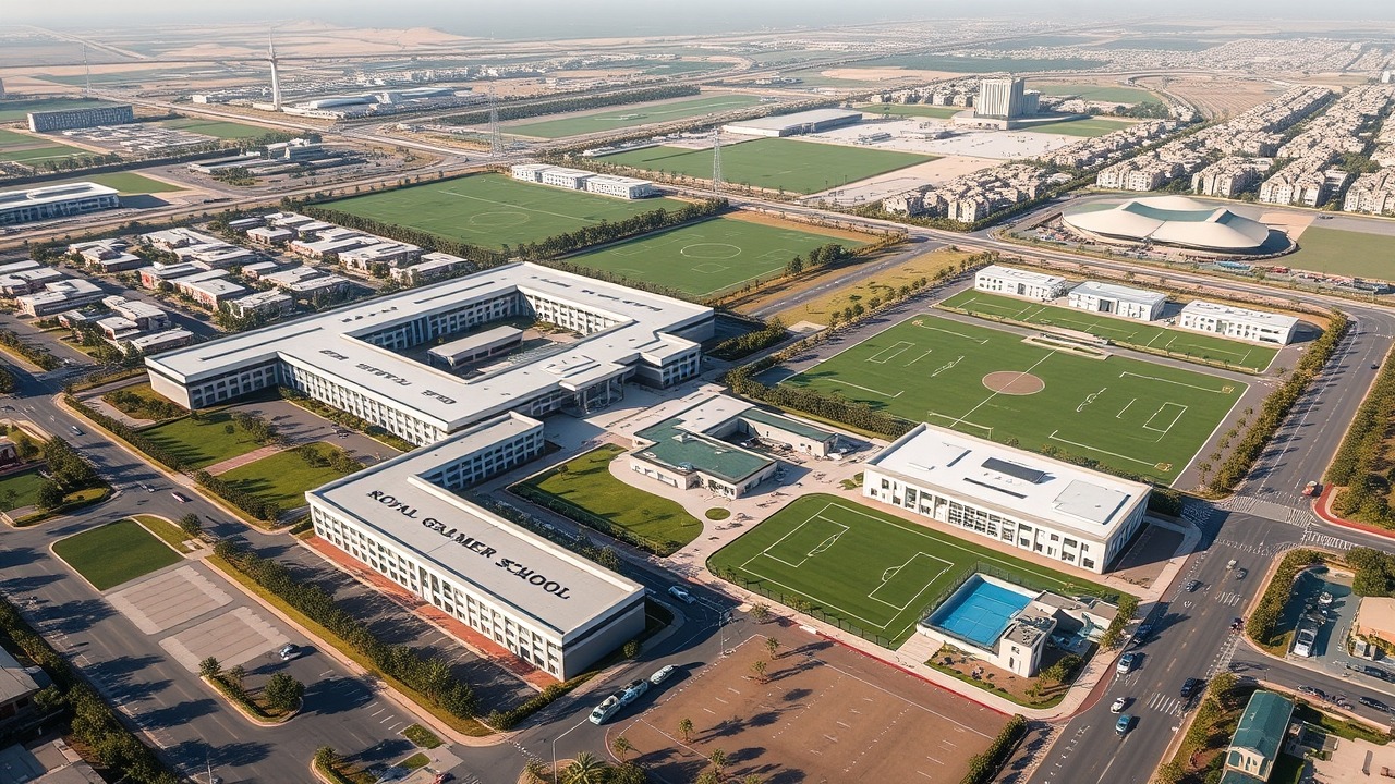 Royal Grammar School campus in Tilal Al Ghaf