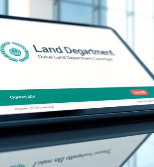 Digital Oqood registration on tablet