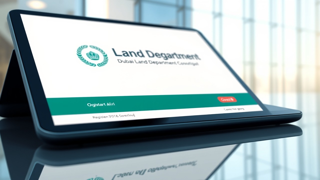 Digital Oqood registration on tablet