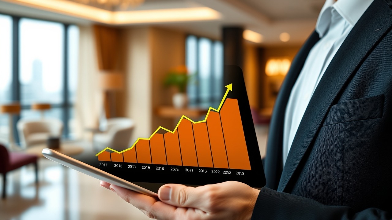 Professional analyzing real estate investment ROI