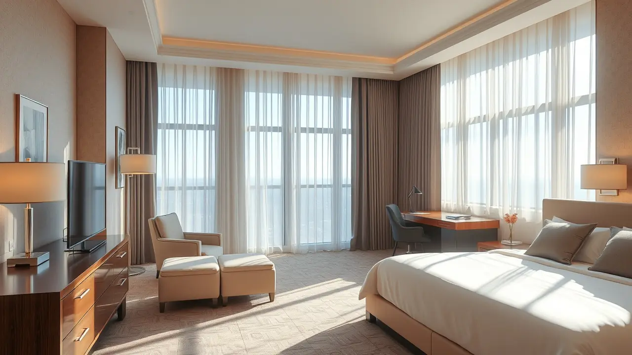 Suite hôtelière bien entretenue, actif d'investissement