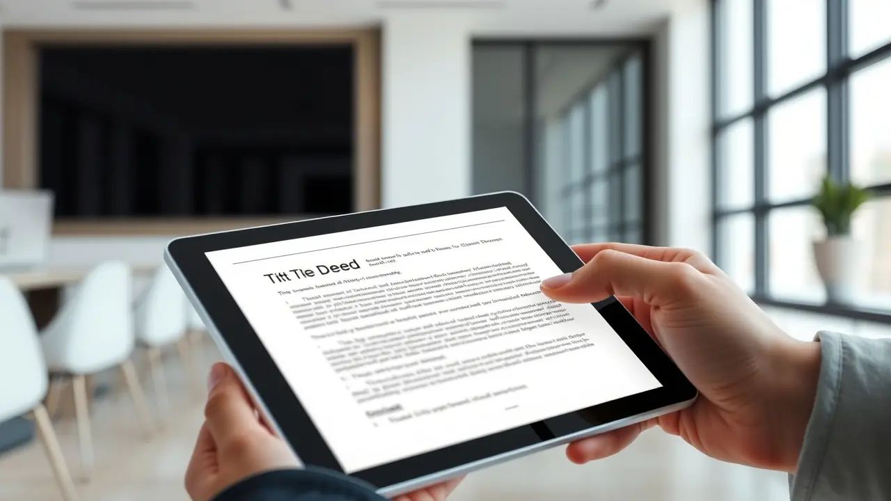 在迪拜办公室通过平板电脑进行数字房产交易