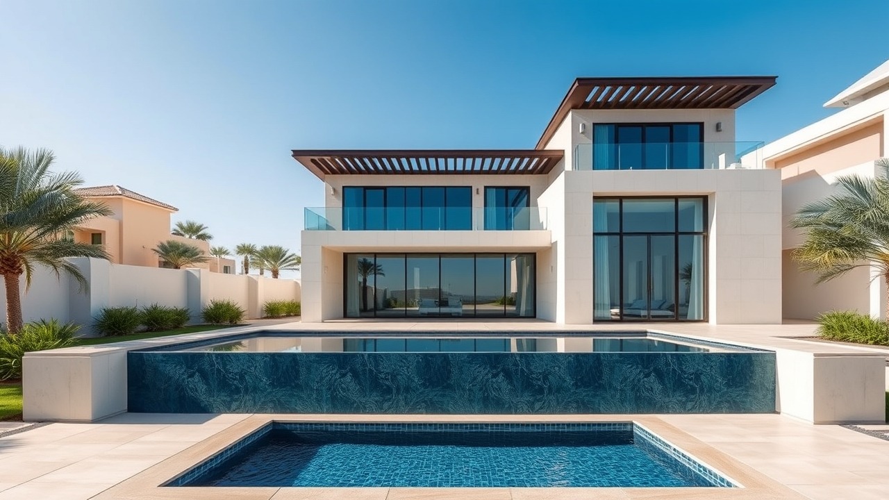 Luxury Dubai villa exterior architecture