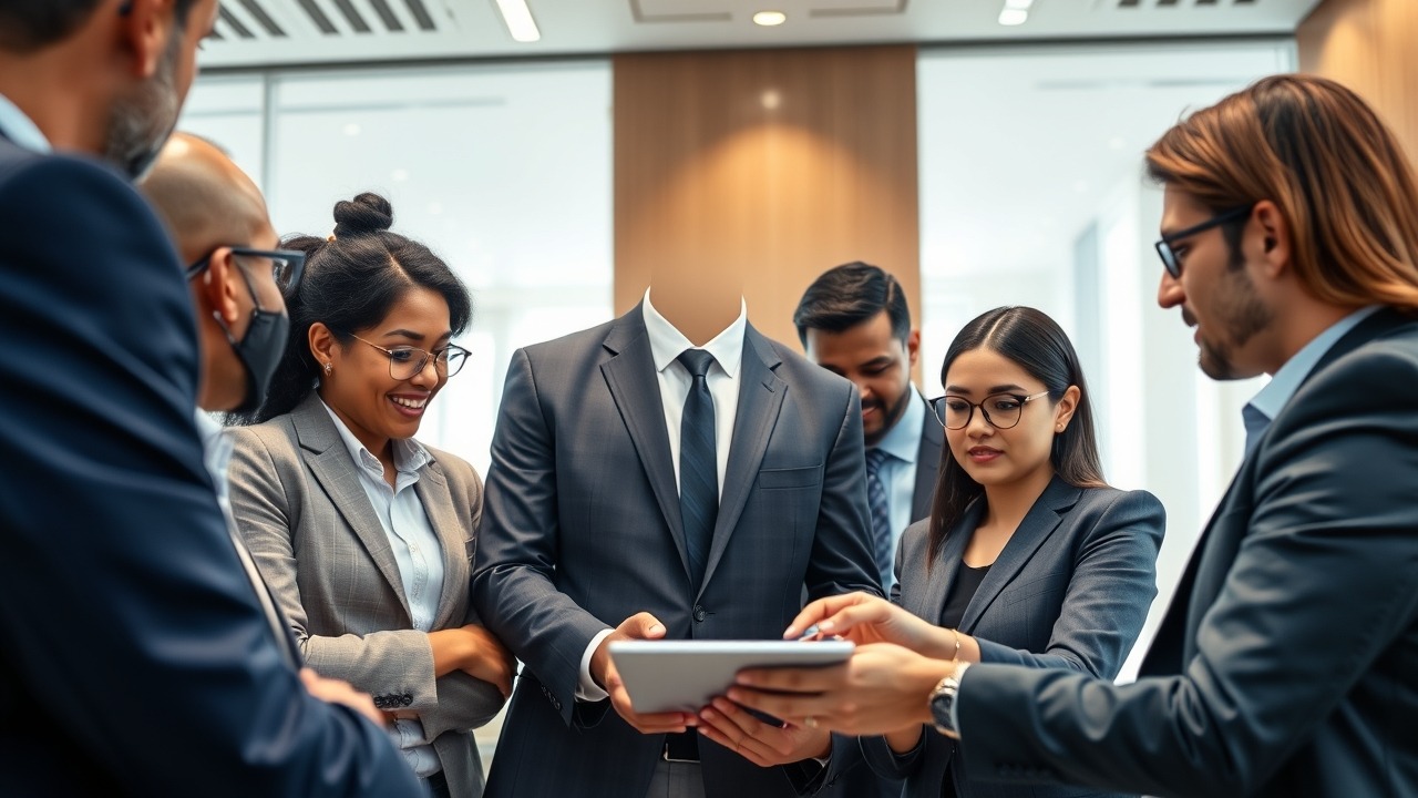 Business meeting in a modern Dubai office