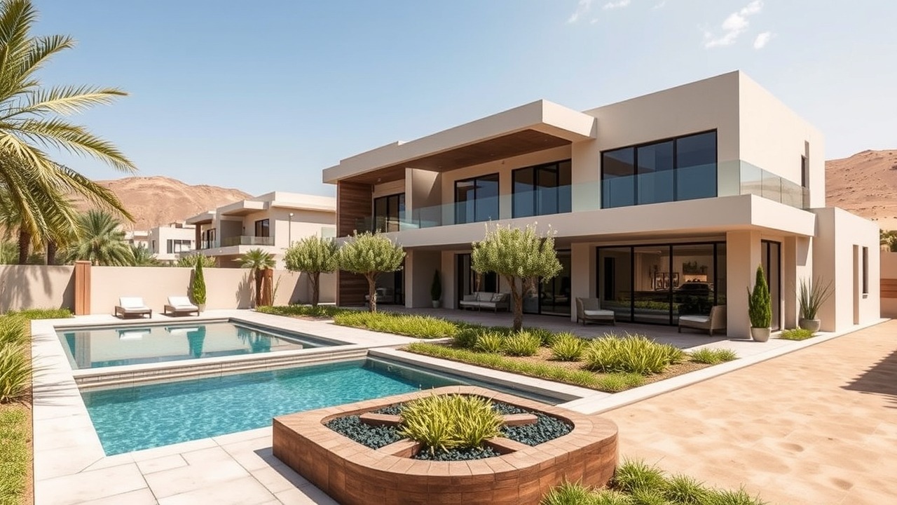 Luxury villa in Dubai Hills Estate representing expat housing options