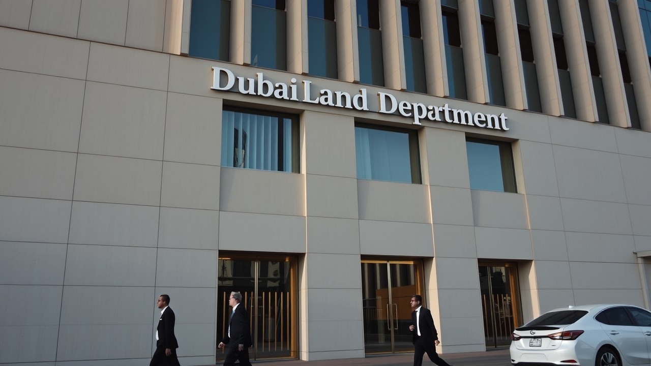 Dubai Land Department building symbolizing real estate regulation