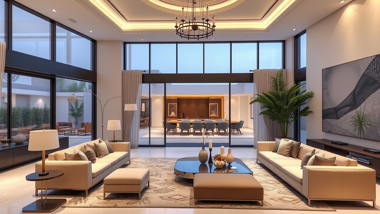 Luxury villa interior in JVC for personal real estate investment.