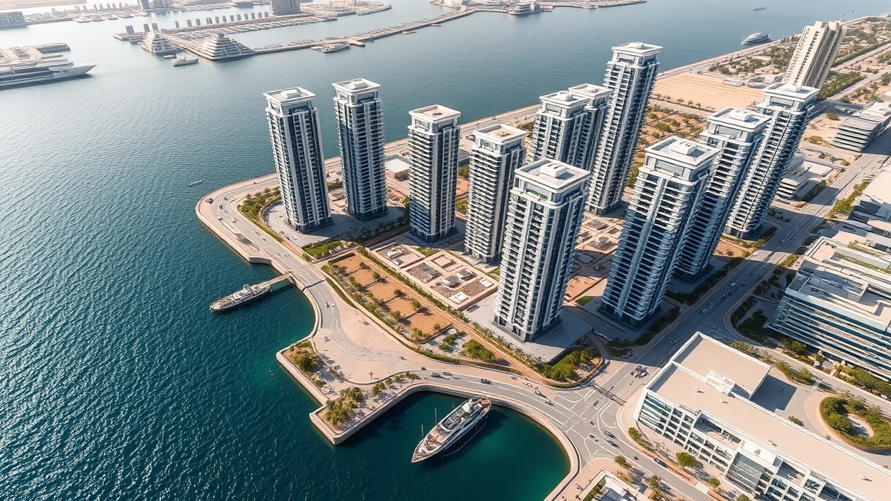 Dubai Creek Harbour waterfront residential area