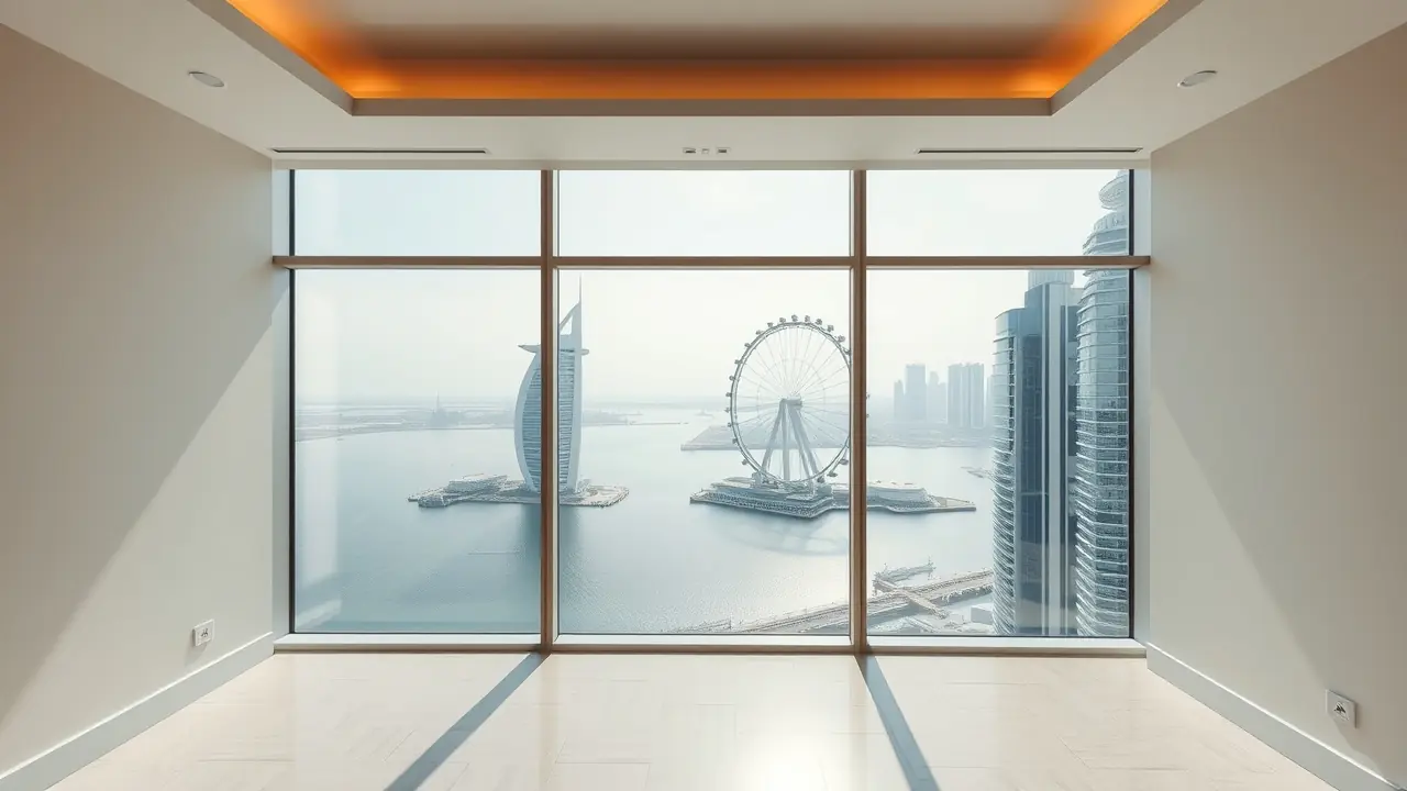 Interieur einer luxuriösen Wohnung in Dubai Marina