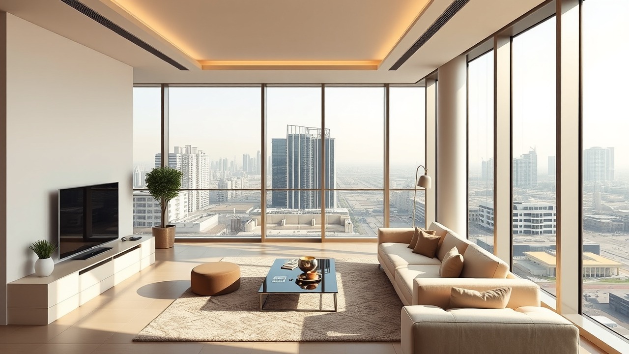 Modern luxury apartment interior JVC Dubai