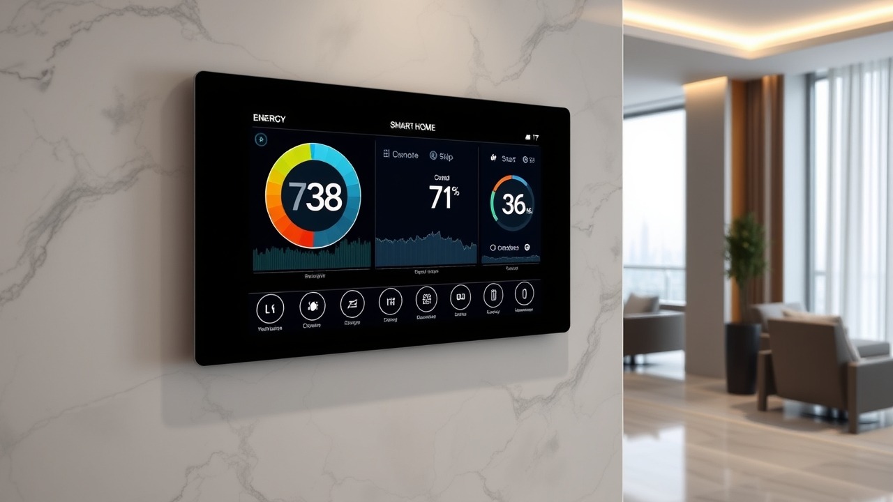 Smart home control system in luxury UAE property