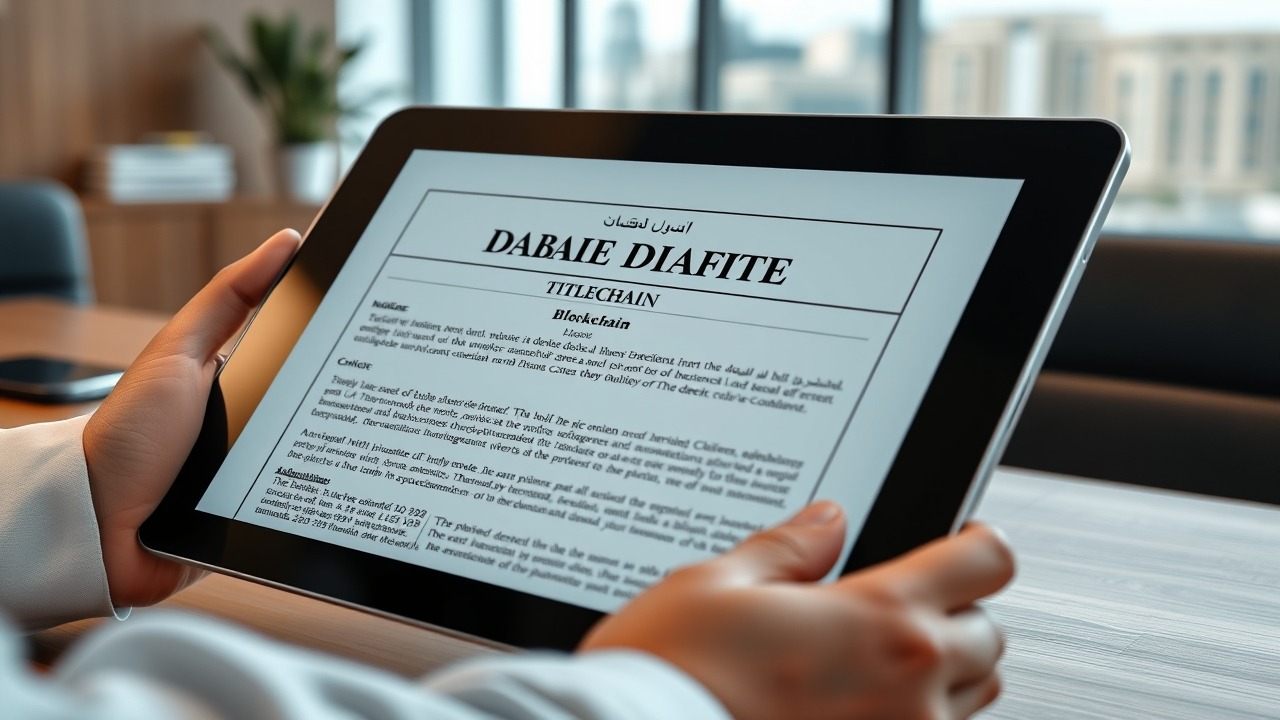 Digital Title Deed for fractional ownership in Dubai.