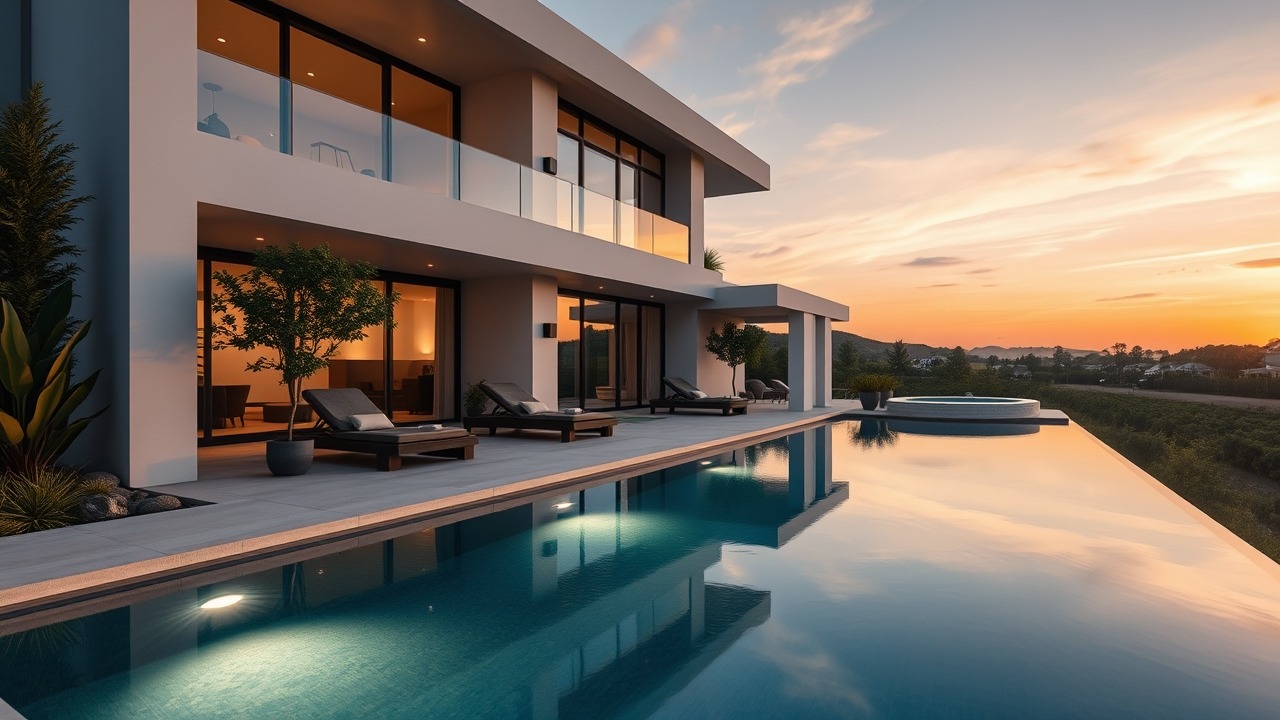 Luxury townhouse with private pool and garden in Dubai