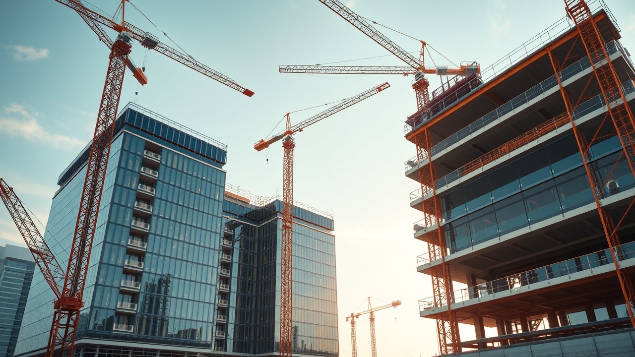 New real estate development construction in JVC Dubai