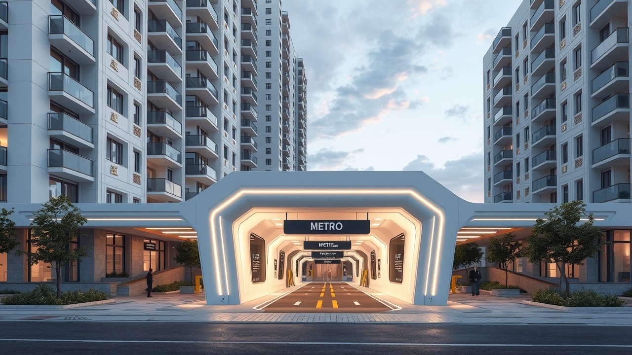 Future Metro station integration in JVC community