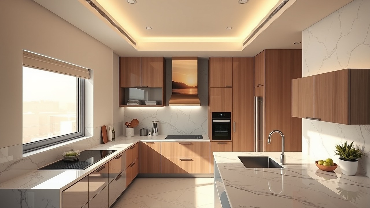 Modern townhouse interior in Jumeirah Village Circle Dubai