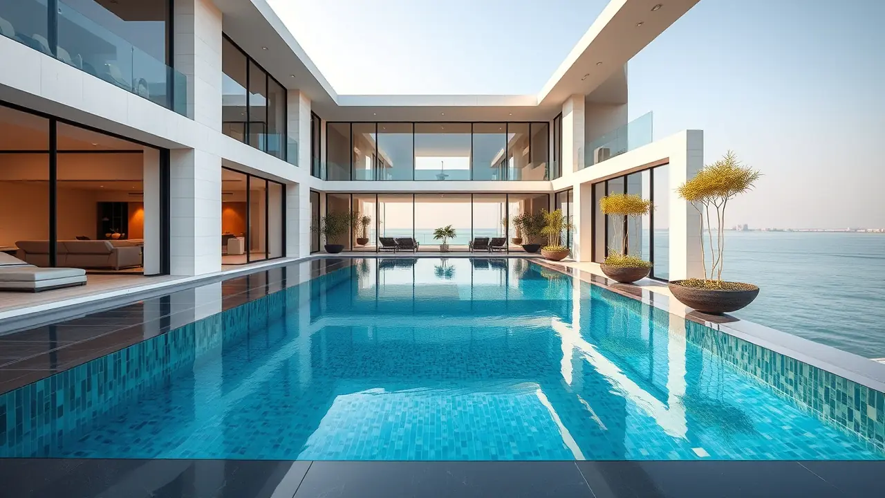 Современный экстерьер виллы Signature Villa Palm Jumeirah.