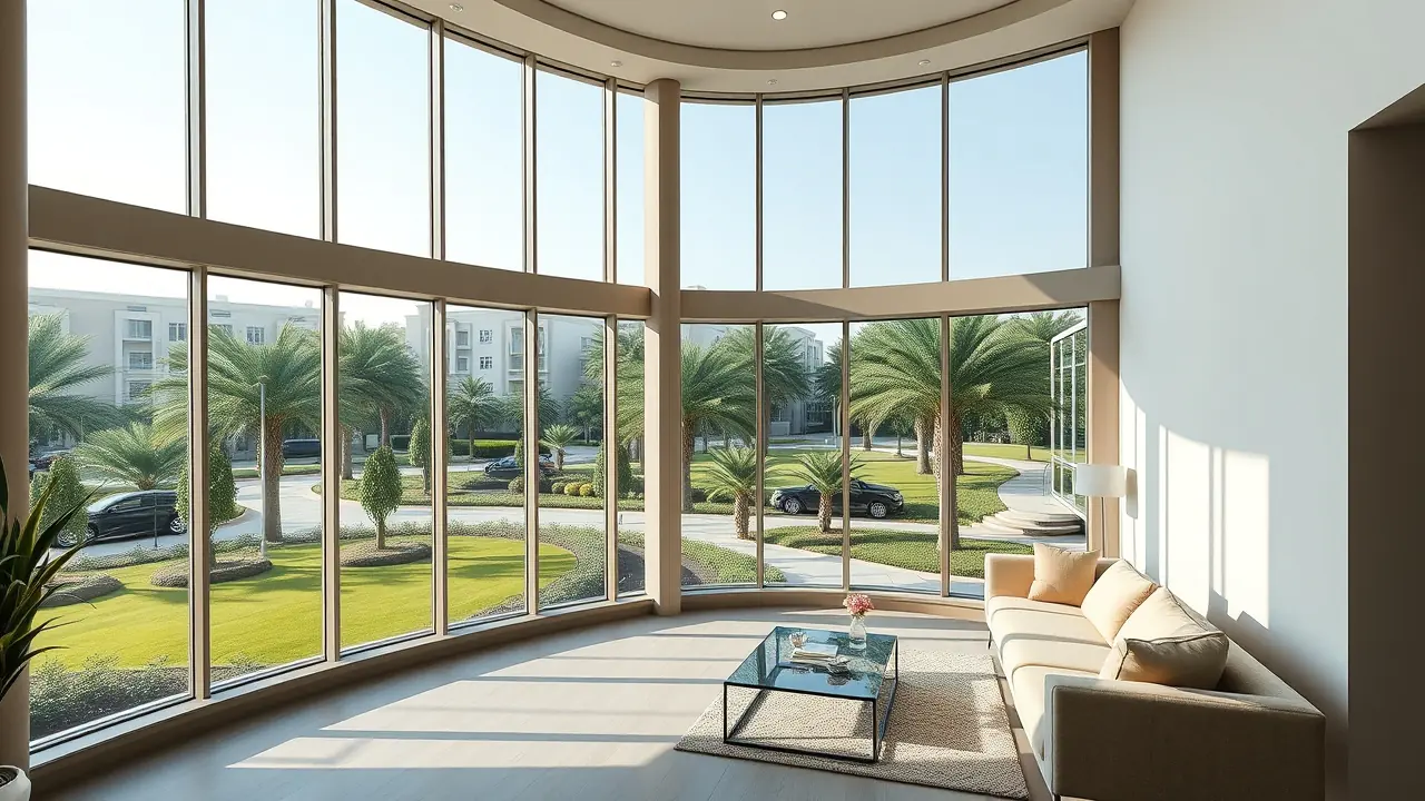 Современный роскошный интерьер апартаментов в JVC Dubai