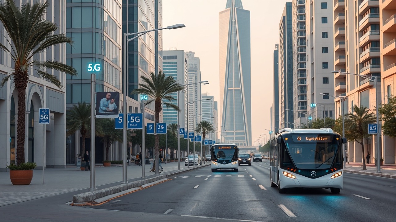 Dubai smart city infrastructure with 5.5G technology