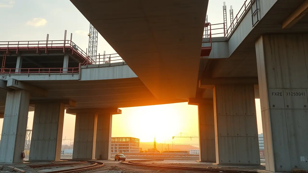 杜拜地鐵橋樑施工現場 2026