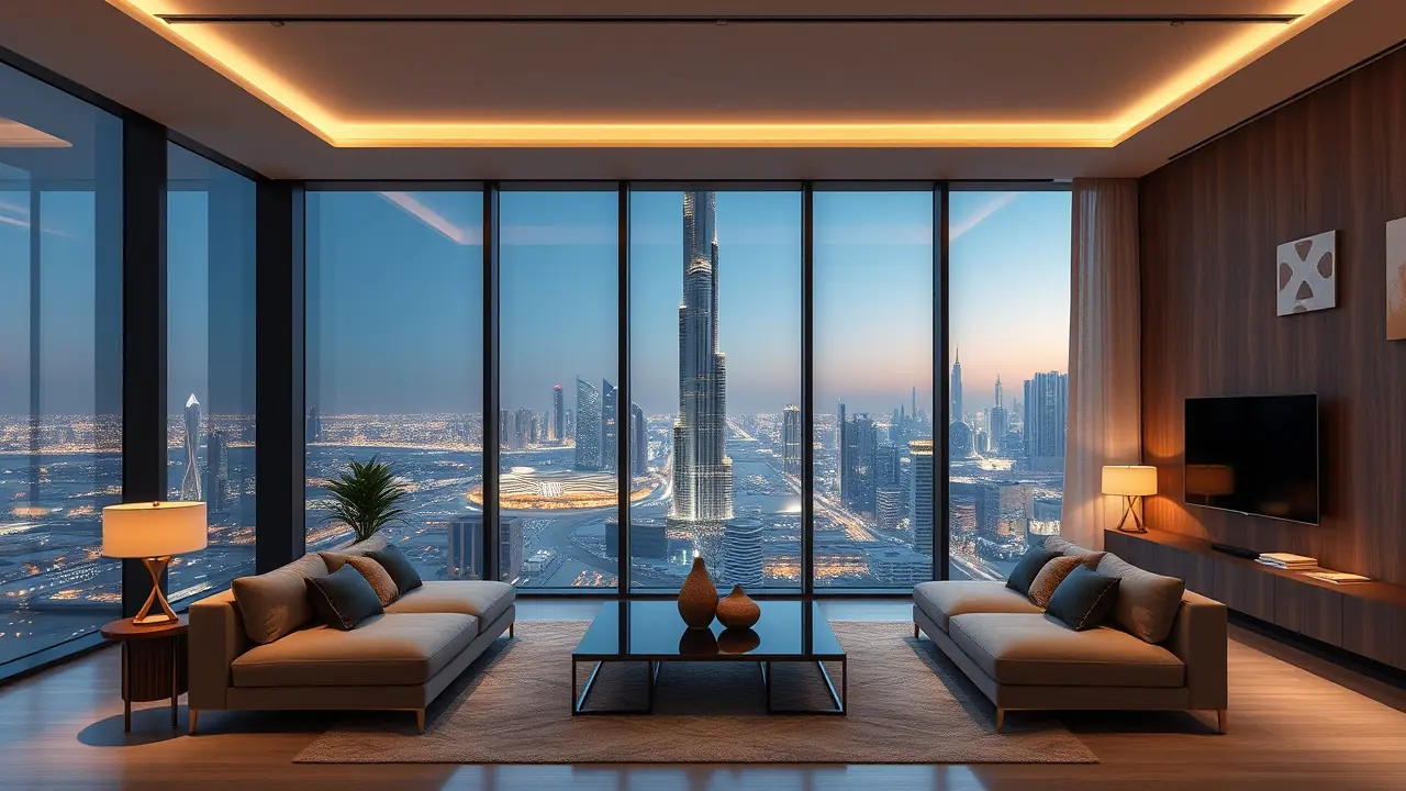 تصميم داخلي فاخر للمنازل الذكية في دبي 2026