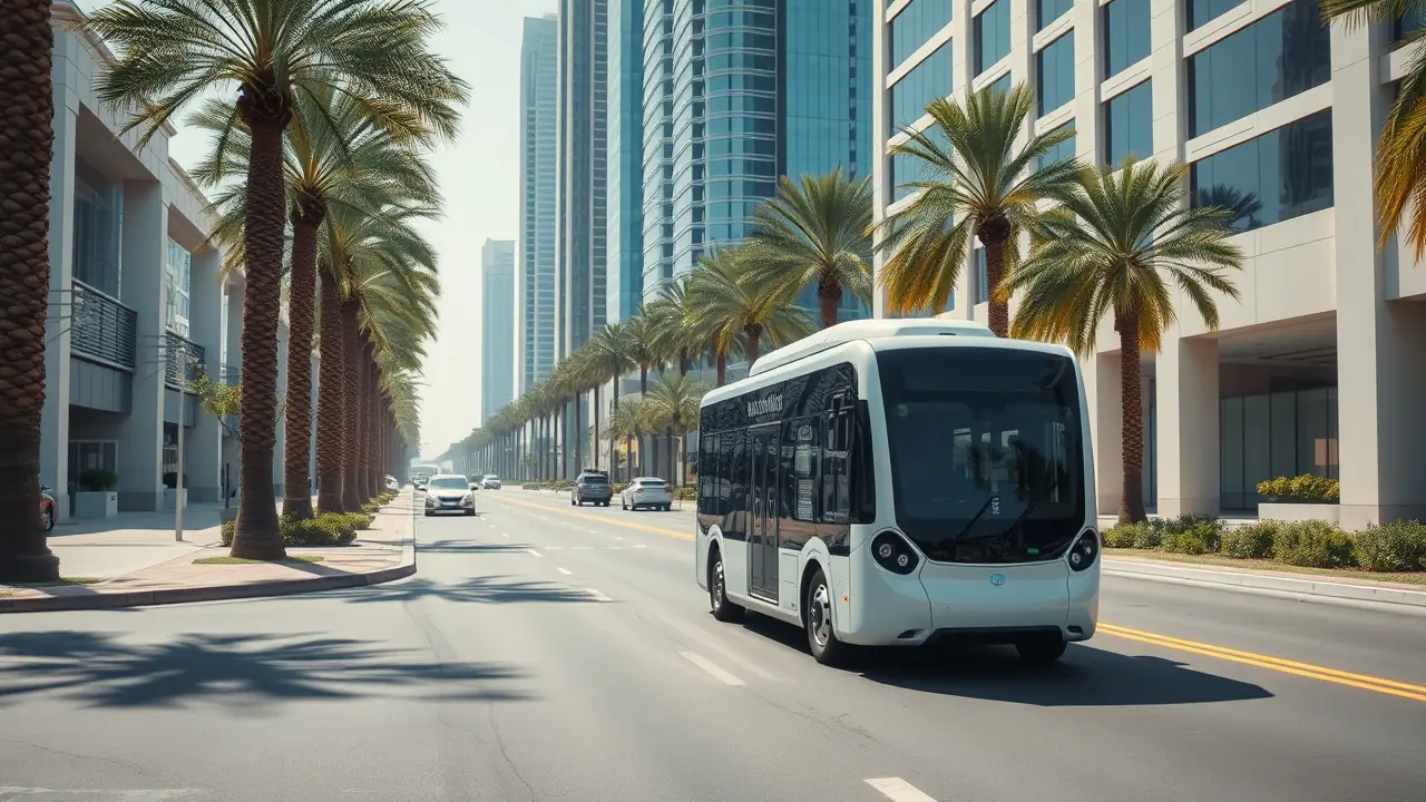 حافلة ذاتية القيادة في شارع دبي 2026