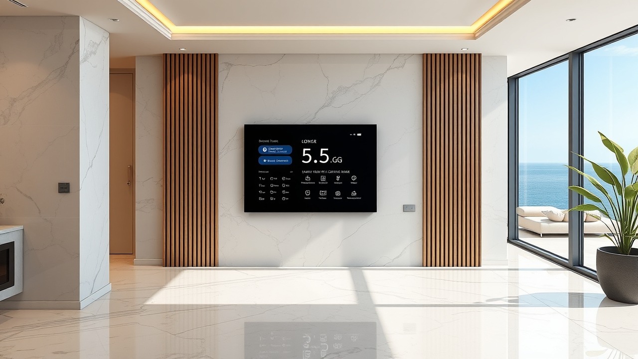 Smart home technology in a Dubai luxury villa