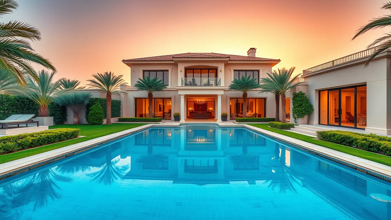 Villa de lujo para jubilados en Emirates Hills, Dubái.