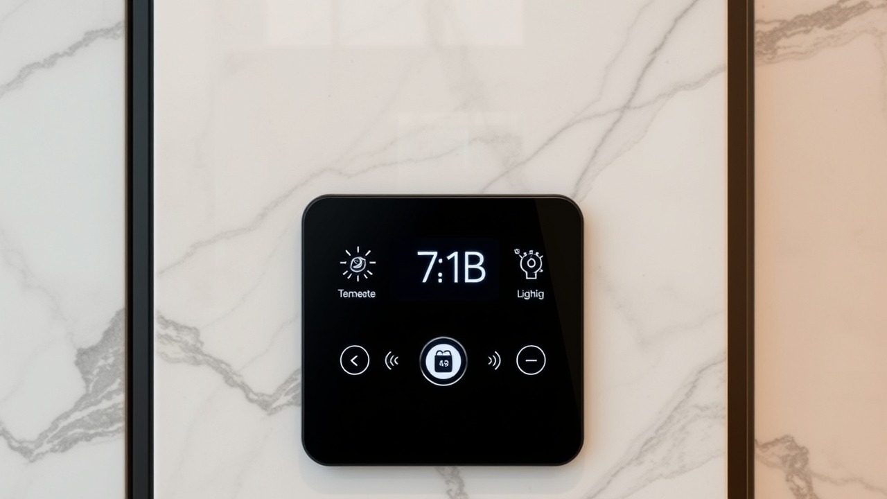 Smart home technology in a Dubai property