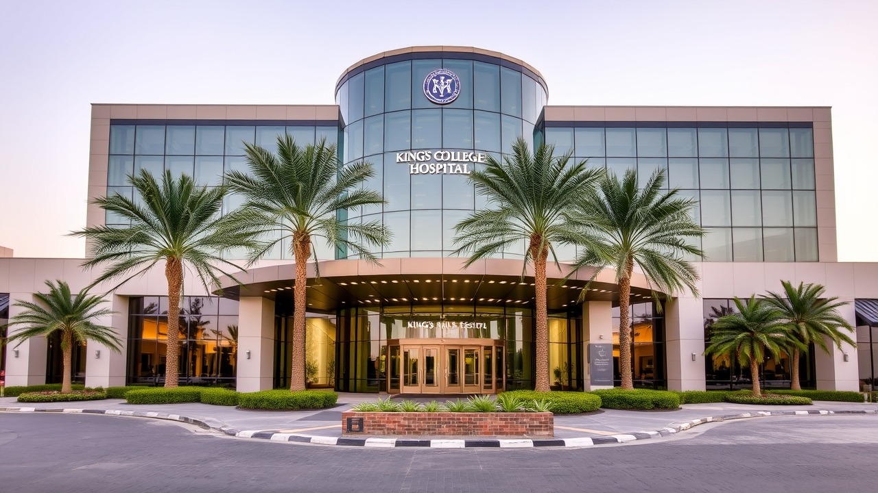 Kings College Hospital Dubai Hills modern facade