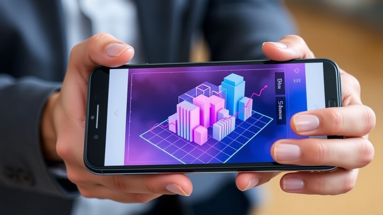 Mobile interface showing property investment data