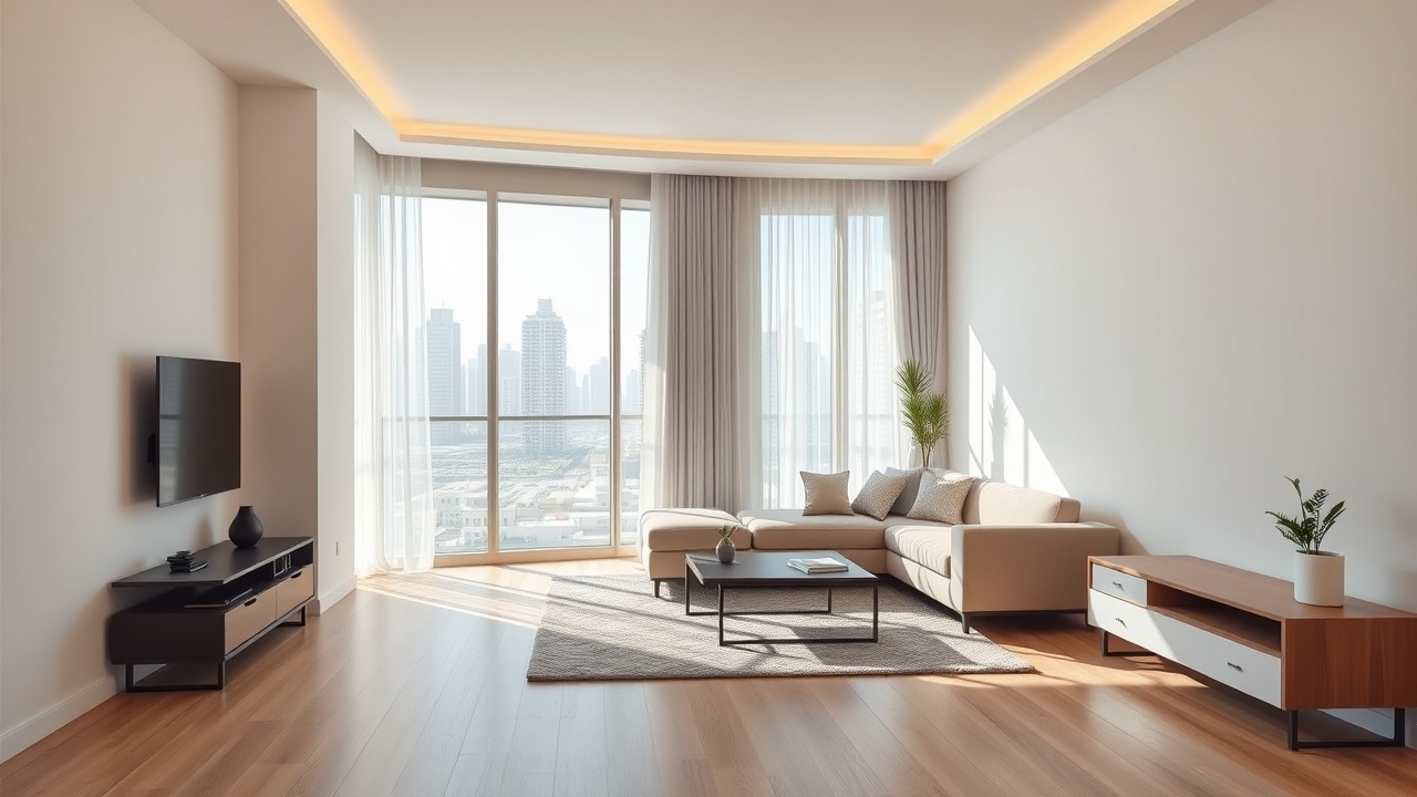 Renovated studio apartment interior International City