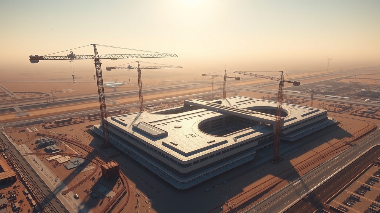 Al Maktoum Airport expansion construction 2026