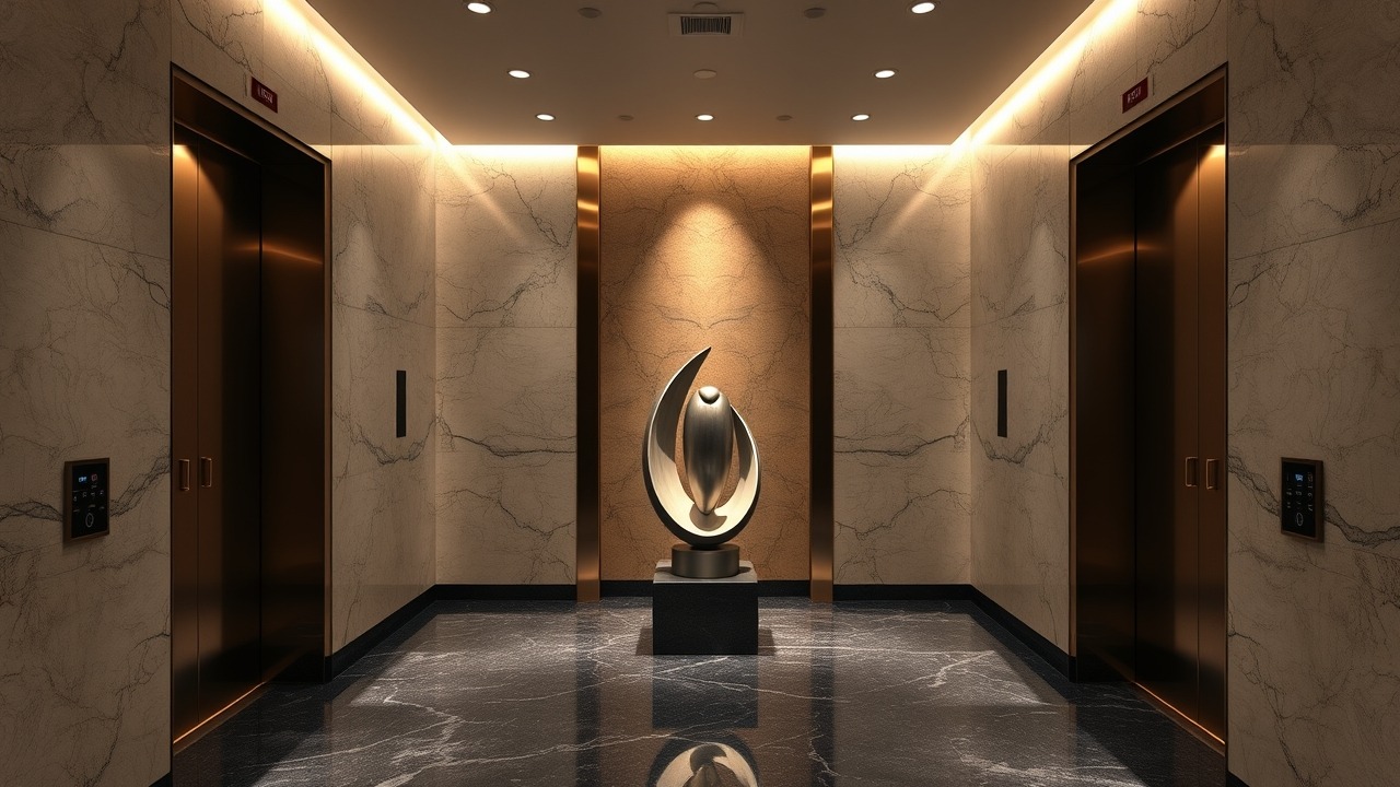 Private penthouse elevator entrance