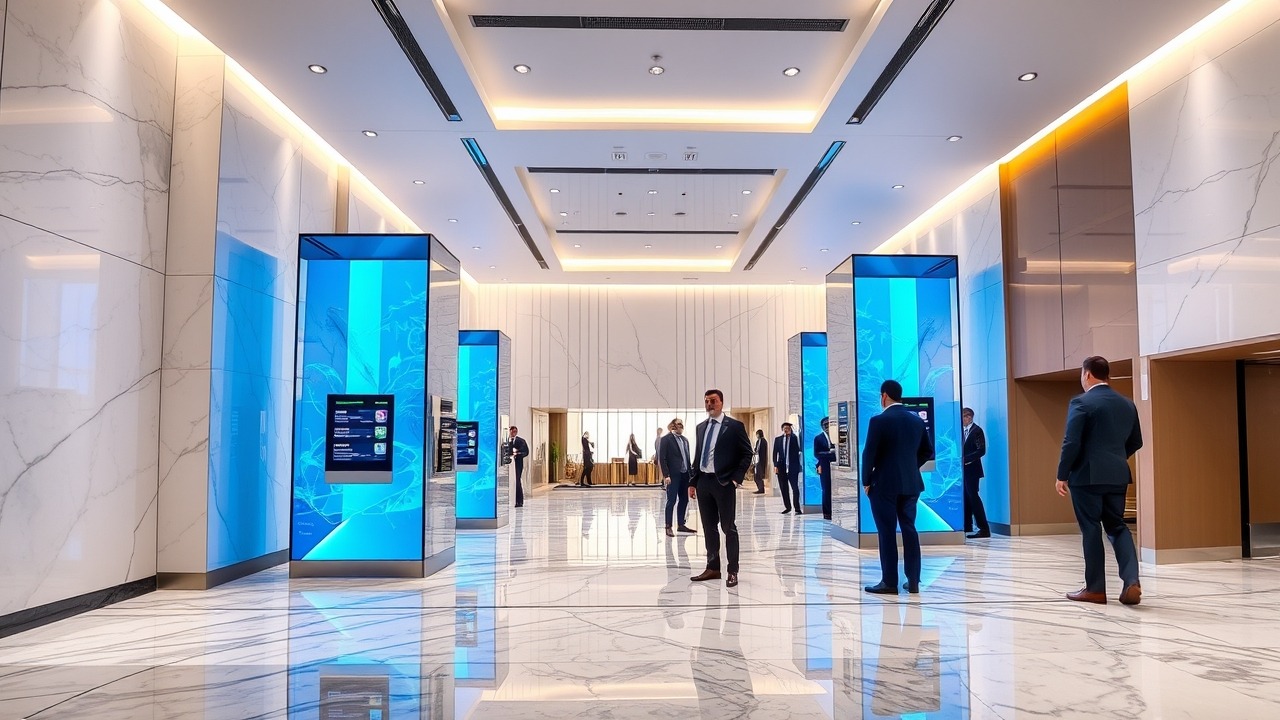 Grade A office lobby Almas Tower JLT