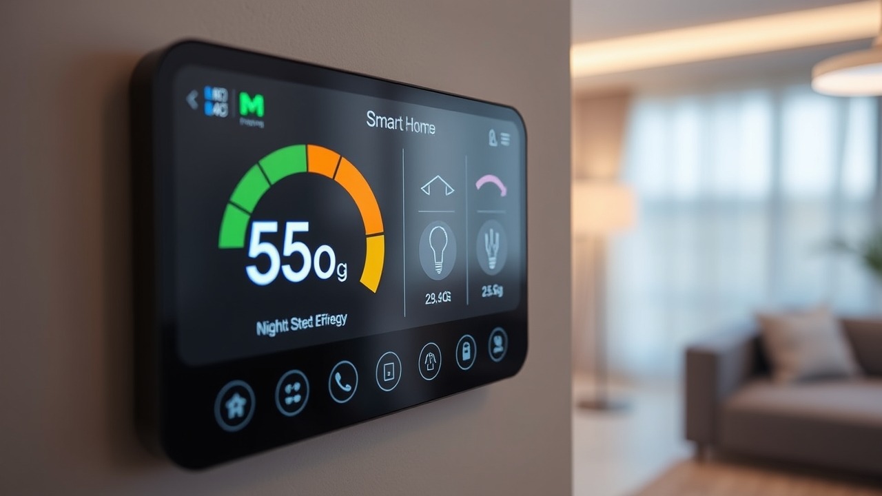 Smart home technology interface in a modern Dubai apartment