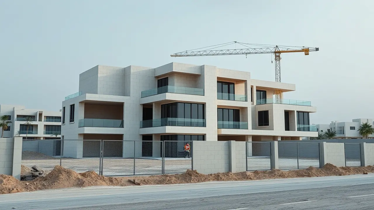 Étape de livraison du projet de villas à Dubaï