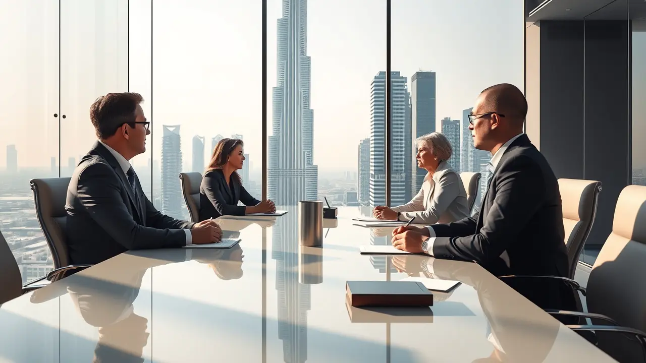 Investissement immobilier et skyline de Dubaï