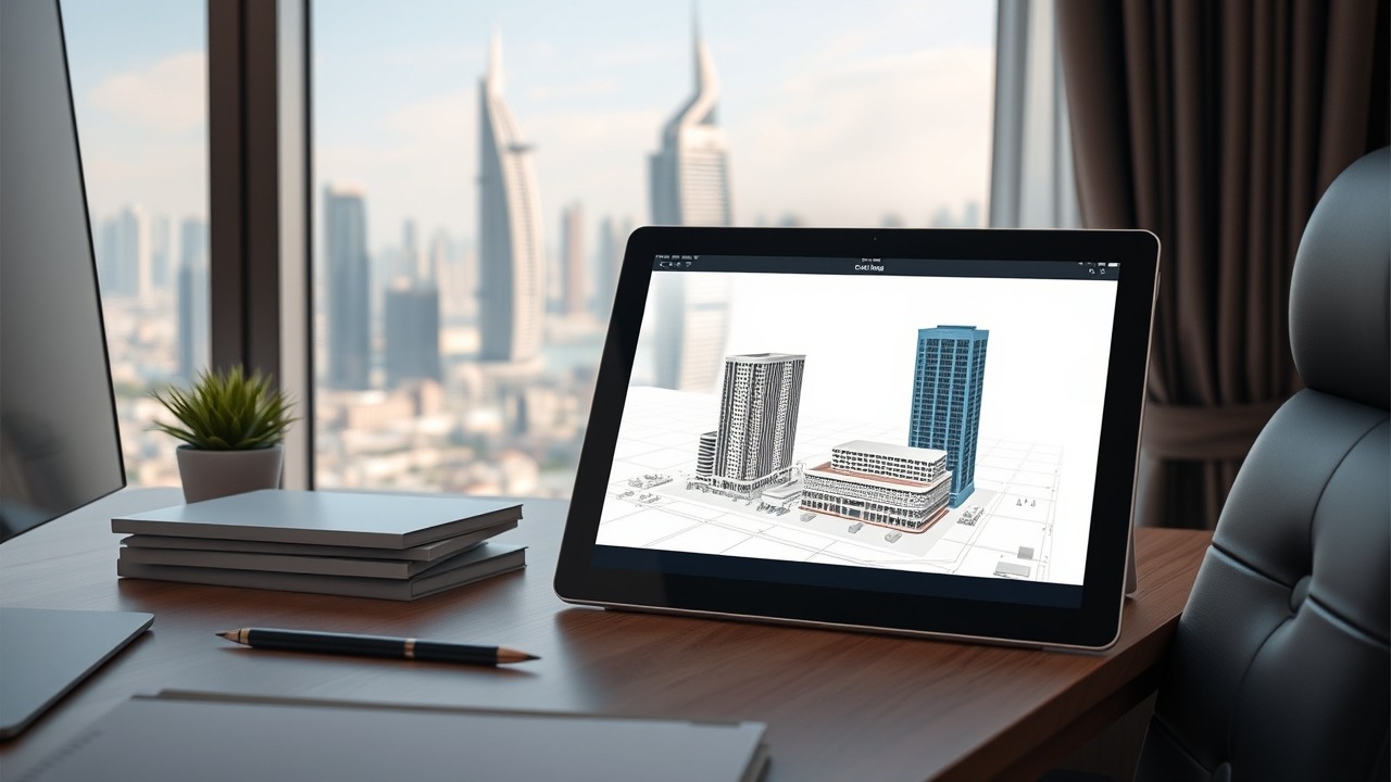 Dubai real estate investment planning desk