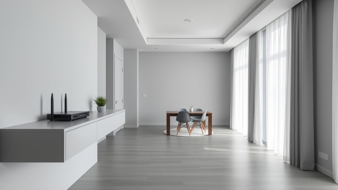 Modern Dubai studio apartment with 5.5G connectivity